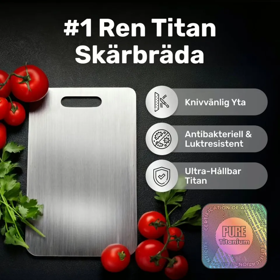 Katori skärbräda i titan